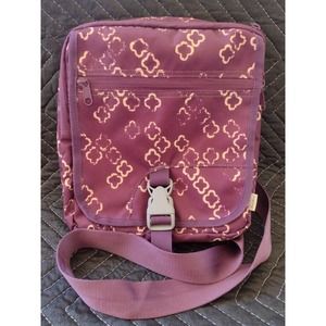 Eddie Bauer Travex Purple Floral Crossbody Bag-Great Condition